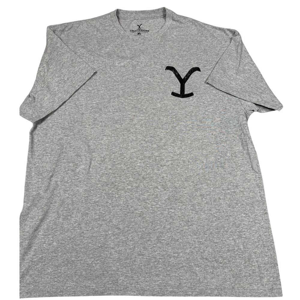 Yellowstone Adult Size XL "Ride For The Brand" Gray Short Sleeve T-Shirt